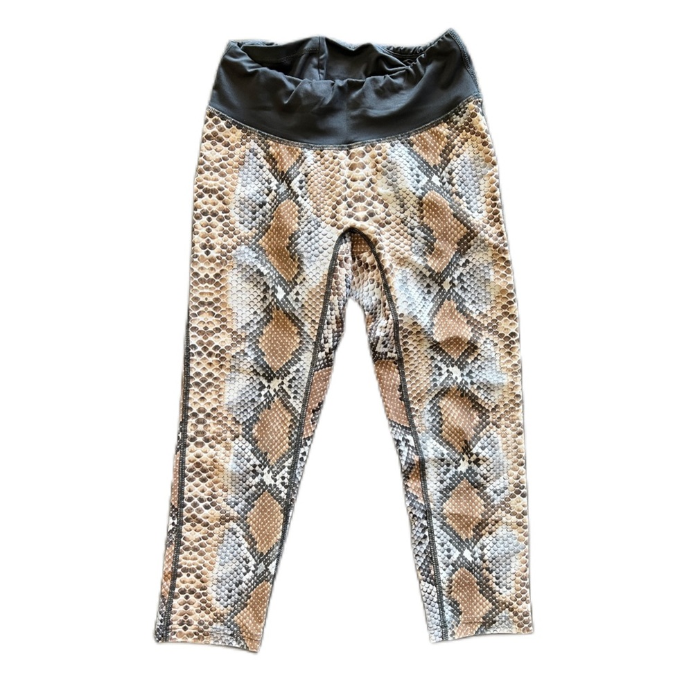 Prismsport Cropped Python Print Leggings - image 3